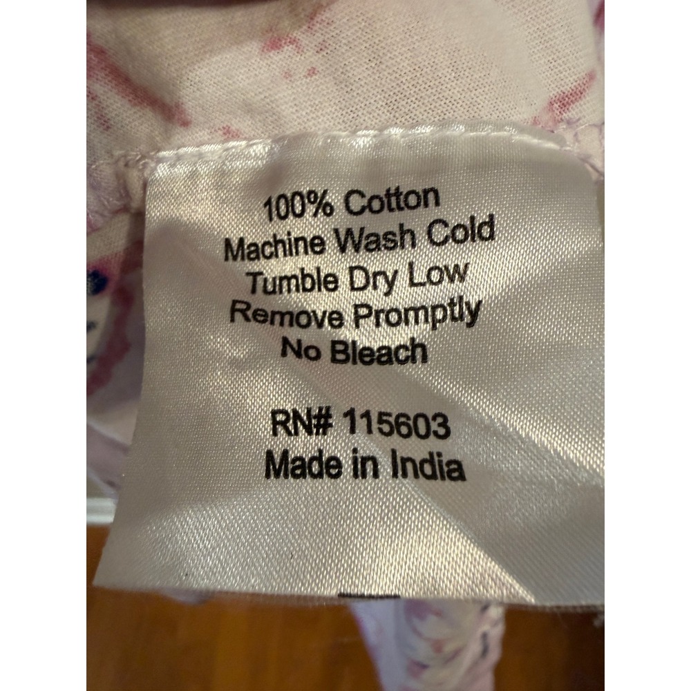 Baby Be Mine Maternity Nursing Nightgown Women SM Pink Floral Excellent Cotton - Picture 6 of 8